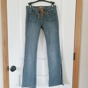 Wide leg 90s style jeans